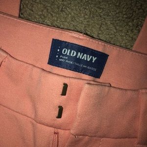 Peach / Coral Old Navy Pixie Pants - 2